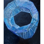 Space Oddity_2019_huile sur panneau_91 x 76 cm