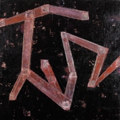 Escalator_2015_huile sur panneau_61 x 61 cm