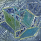 Stupide forme (2)_2015_huile sur panneau_30 x 30 cm